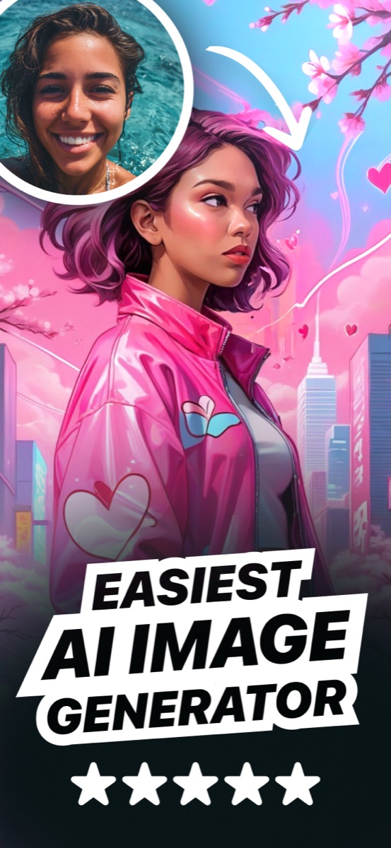 GlowUp - AI Photo Generator App Store screenshots by Designerants, screenshot 1