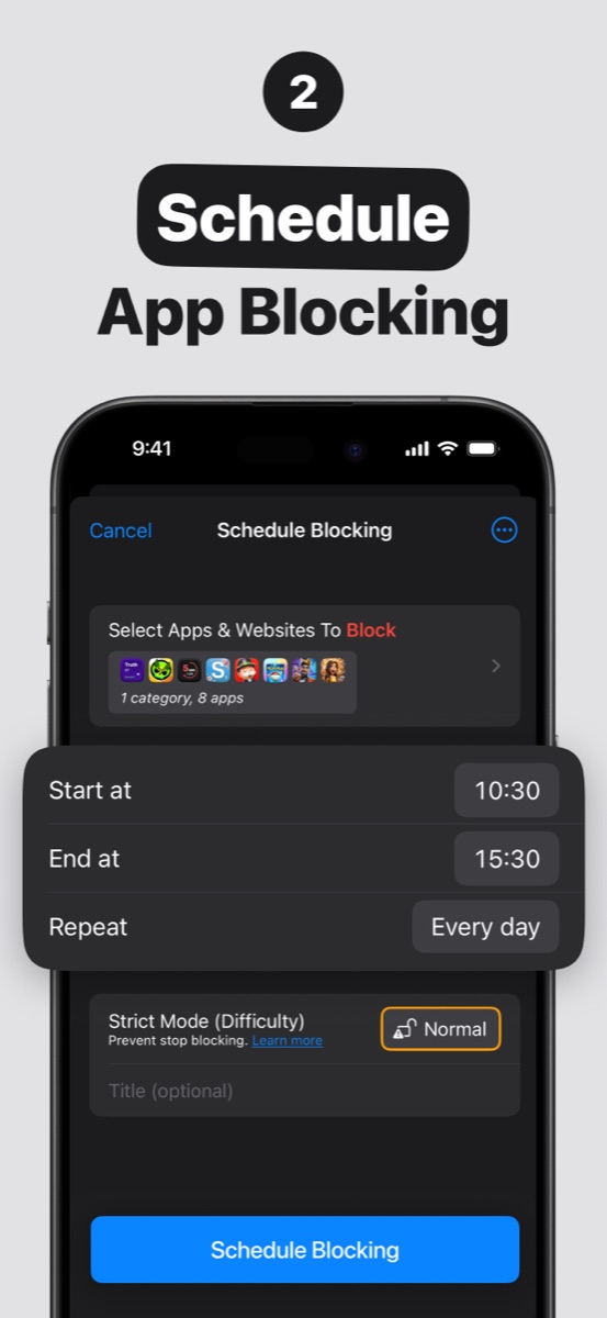 Refocus new App Store screenshot 5