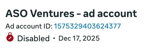 Disabled payment method
