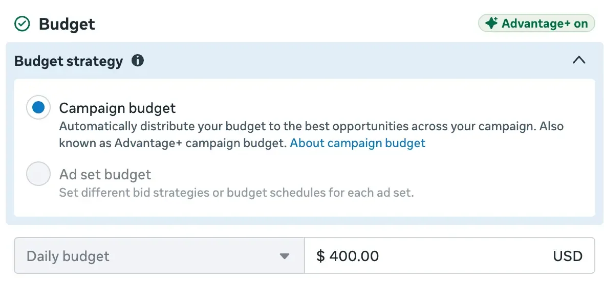Selecting ABO vs CBO in Meta Ads