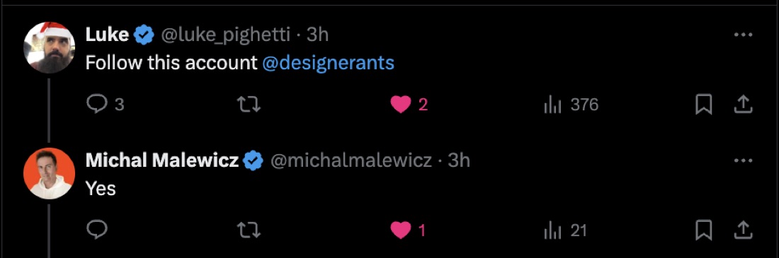 Message from Luke Pighetti about Teodora Dobre