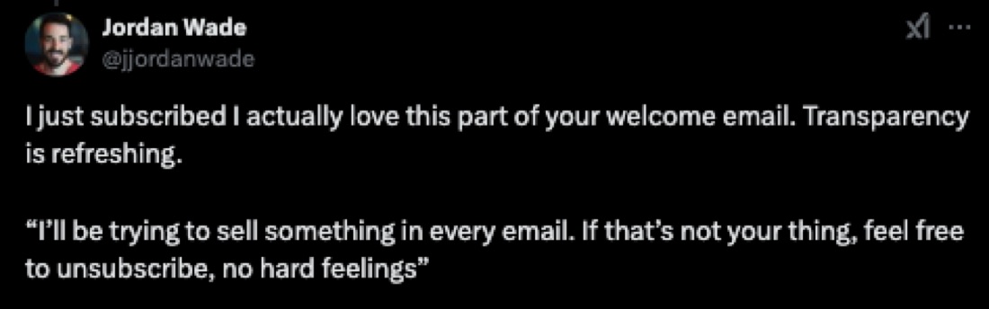 Message from Jordan Wade about Teodora Dobre