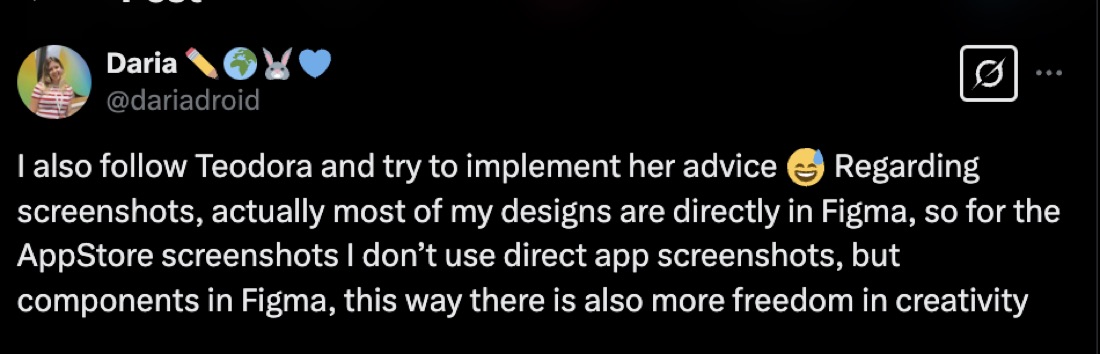 Message from Daria about Teodora Dobre
