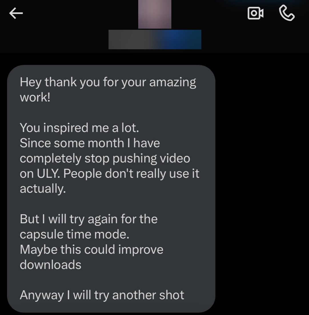 Private message to Teodora Dobre (sender hidden)